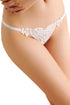 Sexy White Sweet Lace Heart Pearl G-string